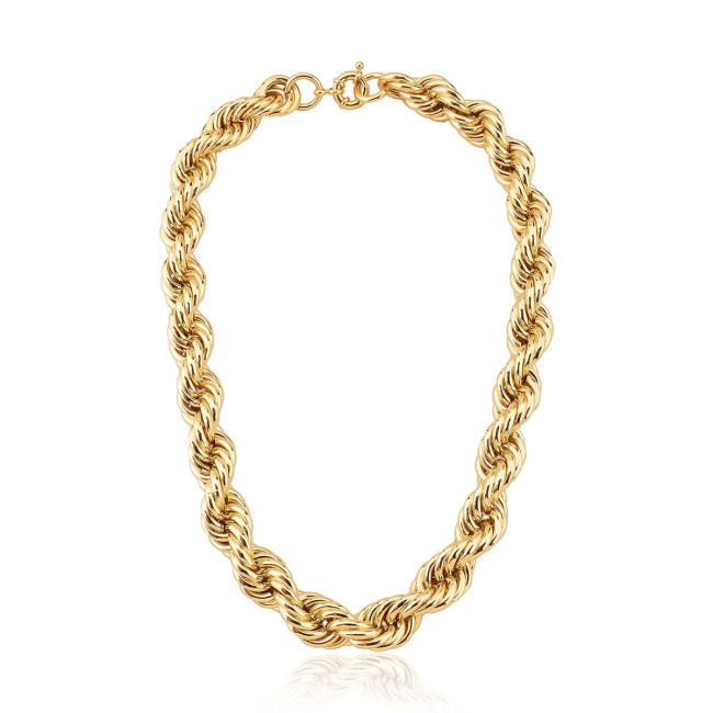 Colar Cordão Baiano 14mm Ouro