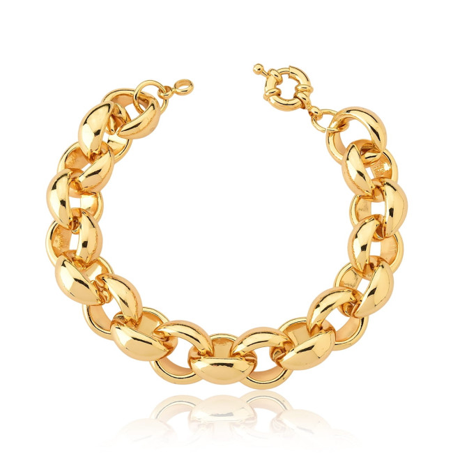 Pulseira Elos Redondos Ouro