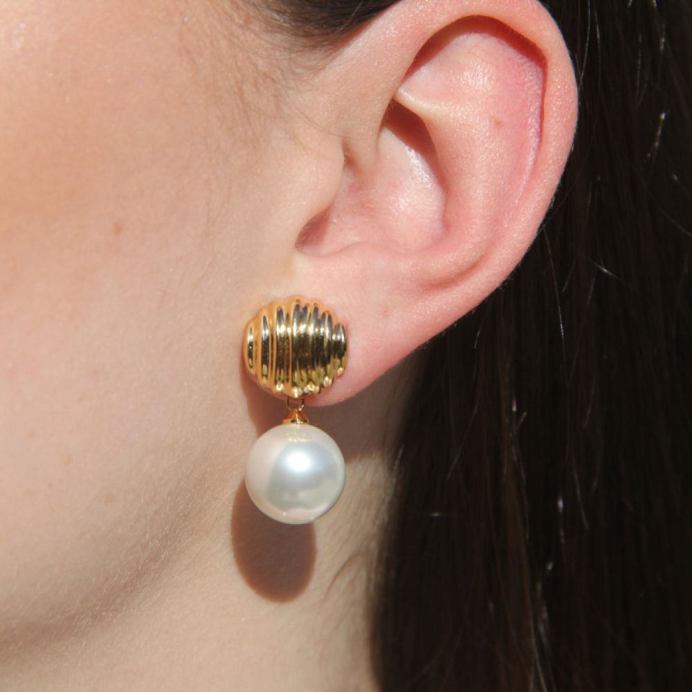 Brinco Pérola Concha