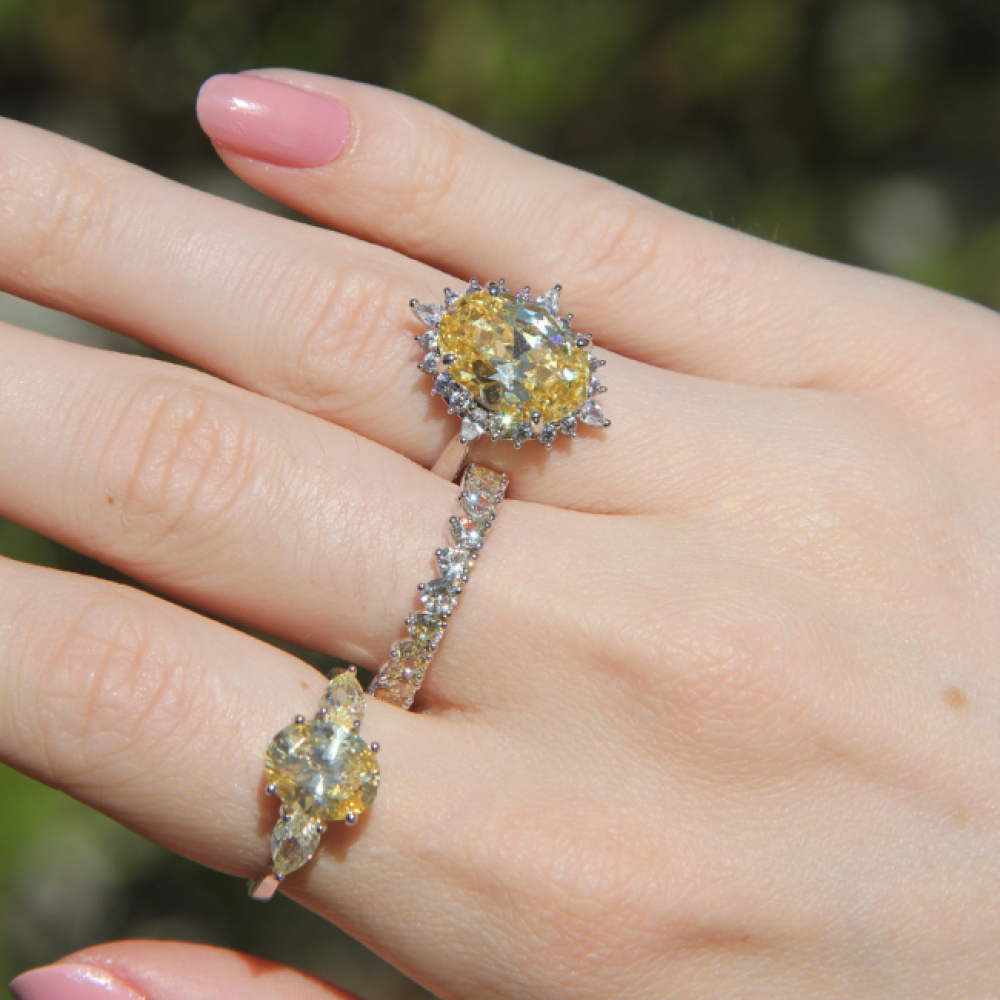 Anel Aparador Fancy Yellow