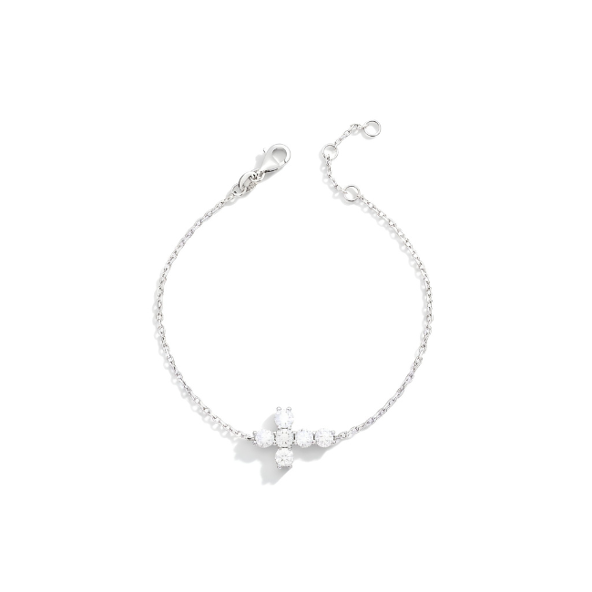 Pulseira Cruz Moissanite 3,5mm- 0,95ct