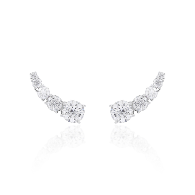 Ear Cuff Moissanite 5mm - 4,16ct