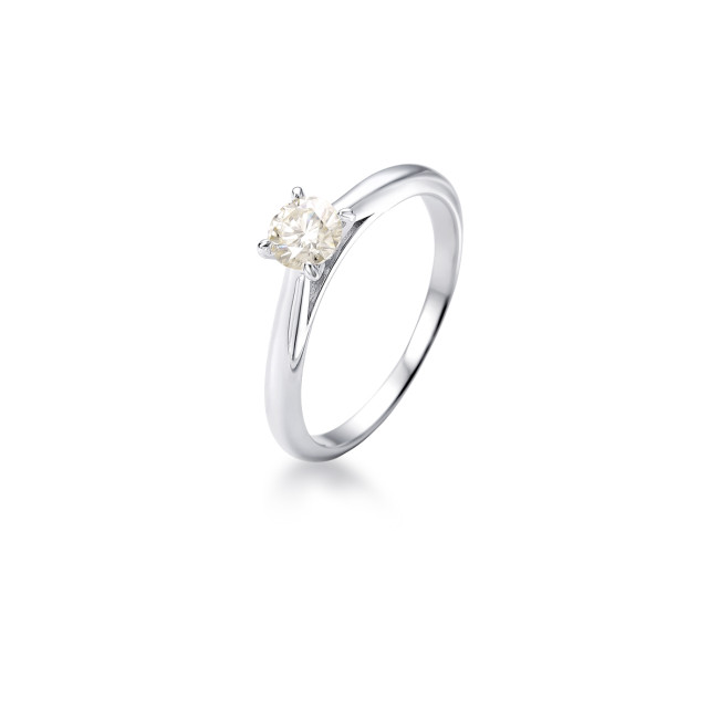 Anel Solitário Moissanite 5mm - 0,5ct