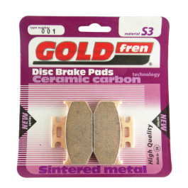Pastilha de Freio Traseira Goldfren para KX125/250/500 89/95 KDX200 89/99 KDX220 97/06 KDX250 91/94  YZ125/250 90/97 YZF/WRF400 98 XTZ250 Lander
