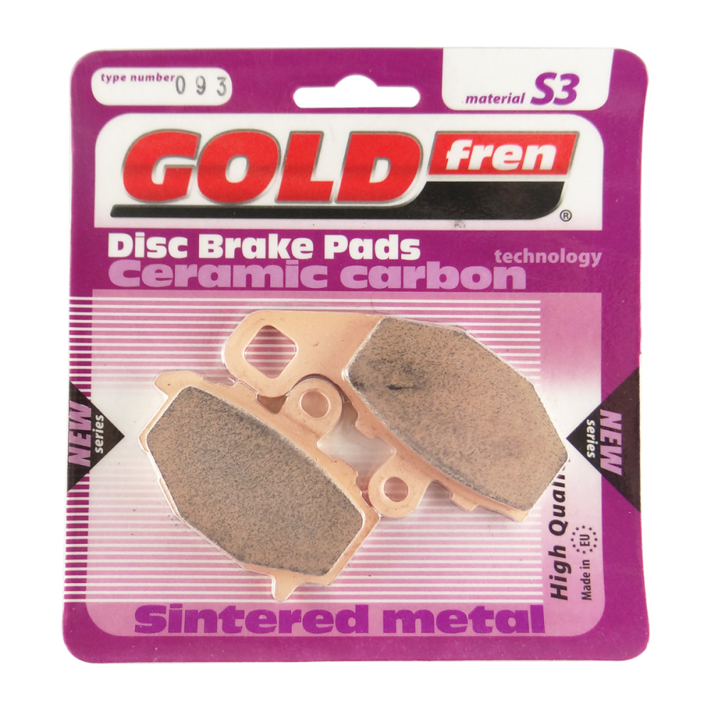 Pastilha de Freio Traseira Goldfren para Kawasaki ZX6R 93/17 ZX9R 94/01 ZX10R 04/10 ER-6F/N 06/16 KLE650 VERSYS 07/14 Z750 04/07  Z1000 10/19 