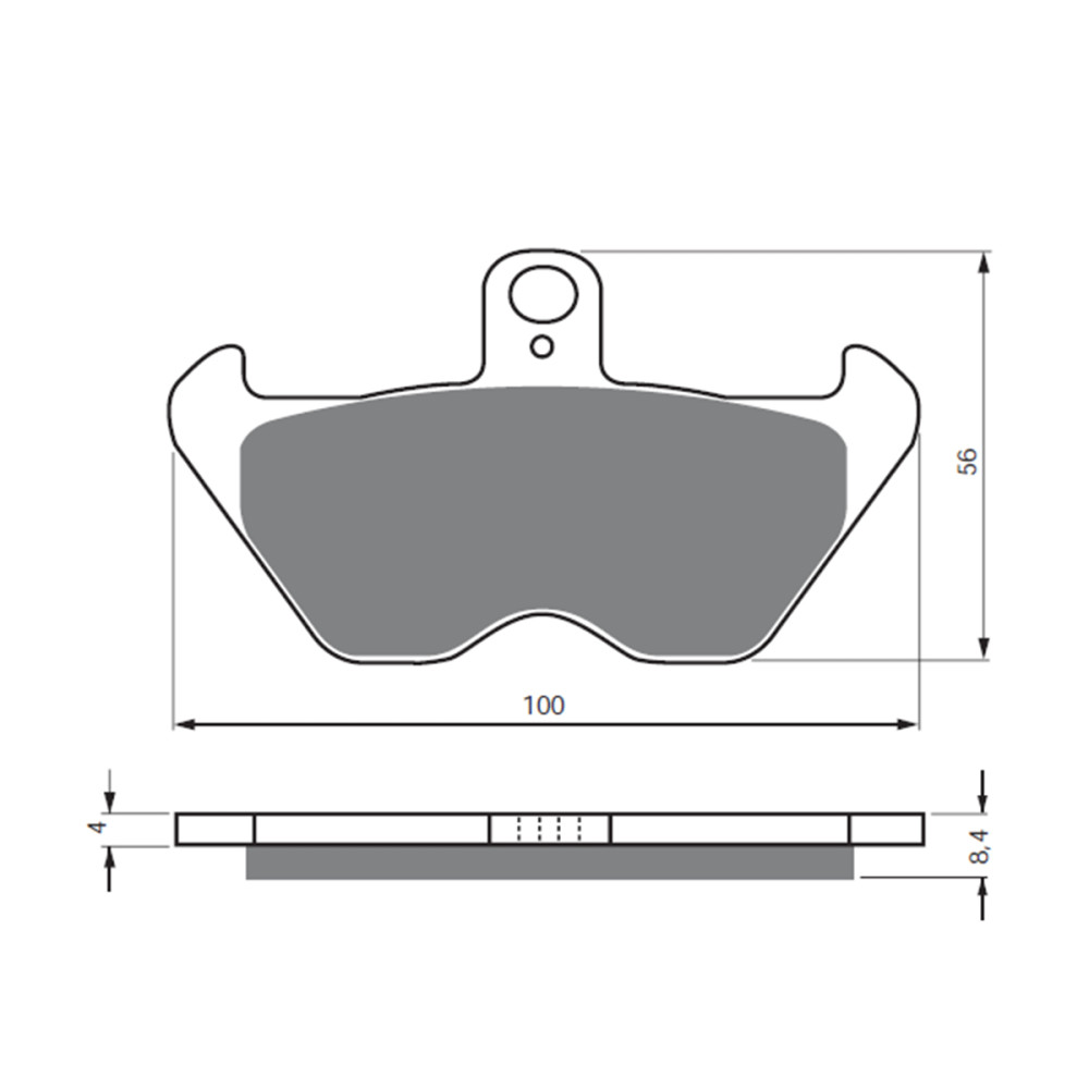 Pastilha de Freio Dianteira ou Traseira Goldfren BMW R850/K1/K100/R100/K1100/R1100/K/R1200