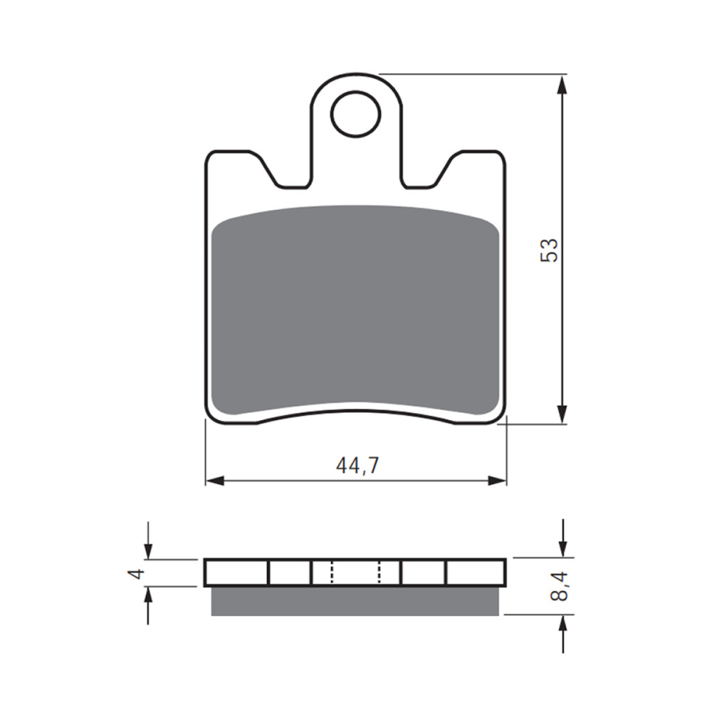 Pastilha de Freio Dianteira Goldfren para Daelim/Kawasaki SC250 02/03 / Suzuki AN250 Burgman 98/06 AN400 99/06