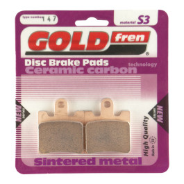 Pastilha de Freio Dianteira Goldfren para Daelim/Kawasaki SC250 02/03 / Suzuki AN250 Burgman 98/06 AN400 99/06