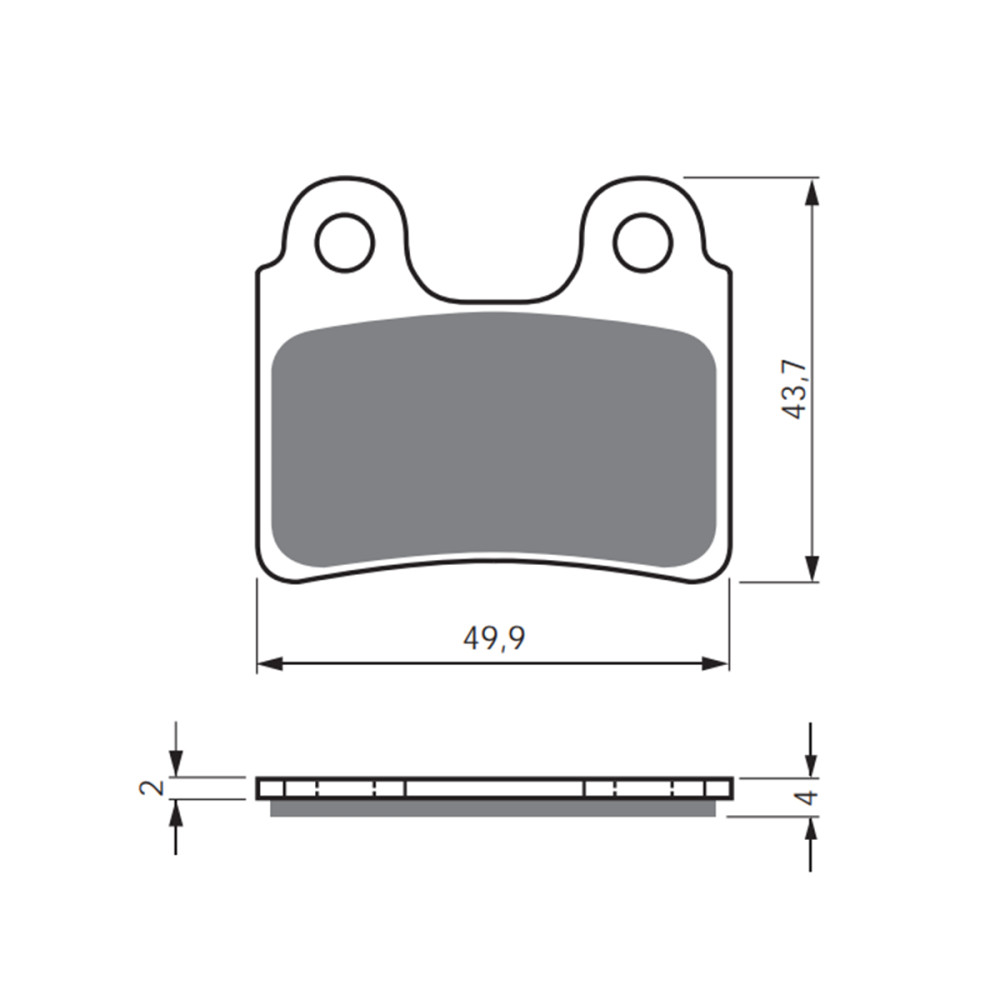 Pastilha de Freio Dianteira ou Traseira Goldfren para AJP PR3/PR4 BETA Gás Gás TXT/EC50 SHERCO ST/XY