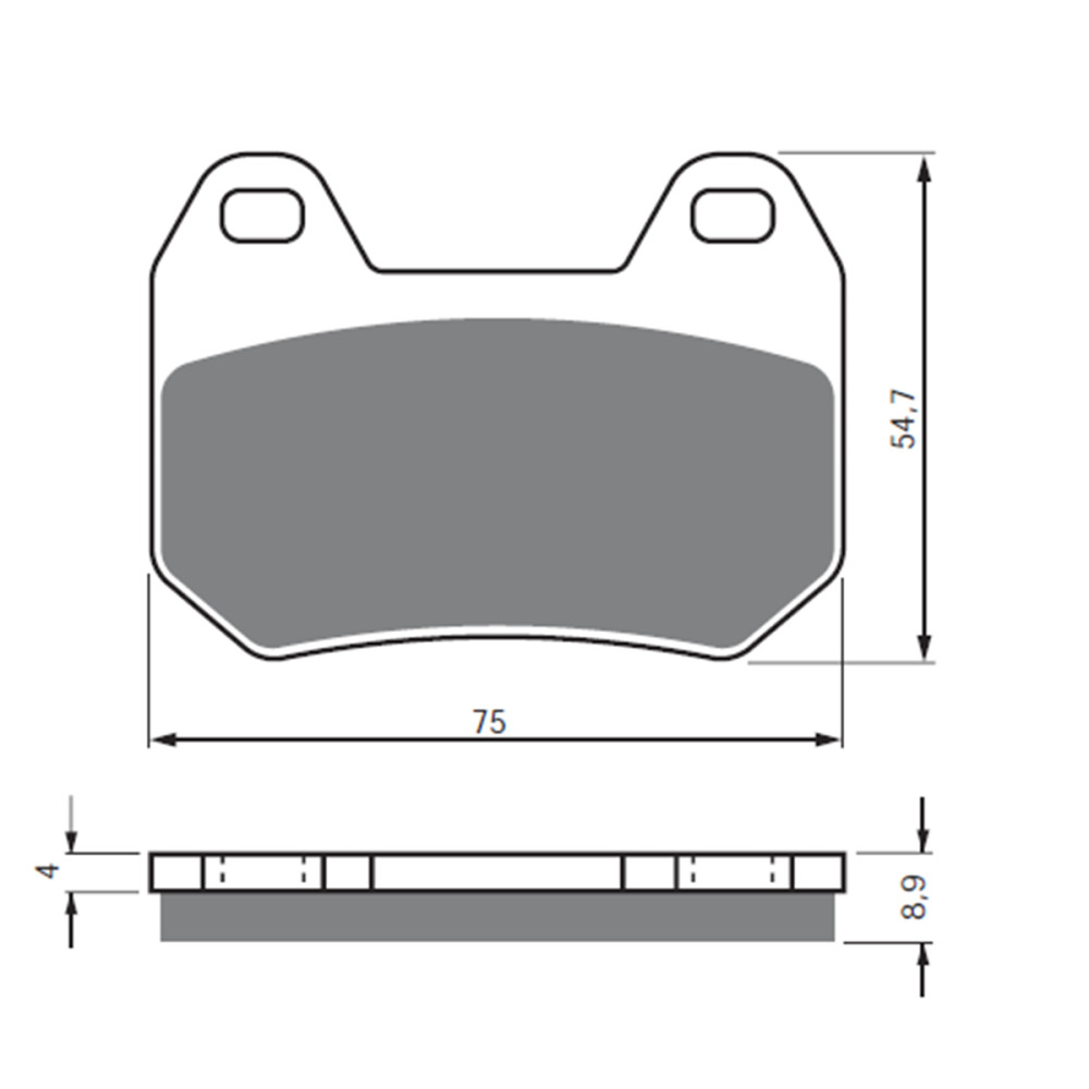Pastilha de Freio Traseira Goldfren para BMW K1200 97/09 R1200 03/04