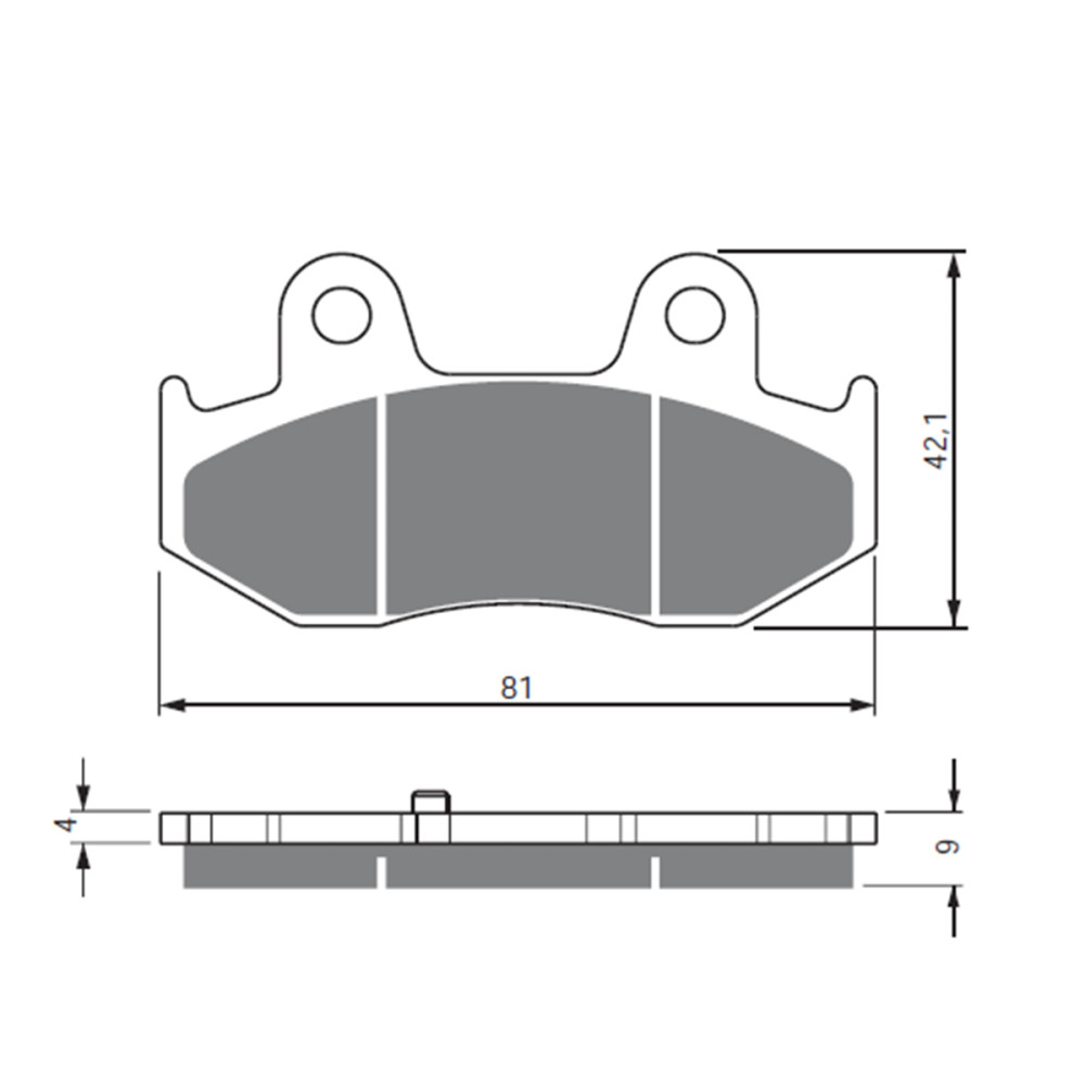 Pastilha de Freio Traseira Goldfren para Suzuki Burgman 250 01/02 Burgman 400 01/06
