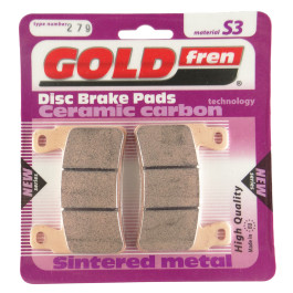 Pastilha de Freio Dianteira Goldfren para Honda CBR600 03/06 CB1100/1300 Harley Davidson XR1200 08/10 XR1200X 10/12 FXST/FLS/FXSB/FLSTF/FLSTFB/FLSTC/FLSS/FLSTFBS (9,2mm)