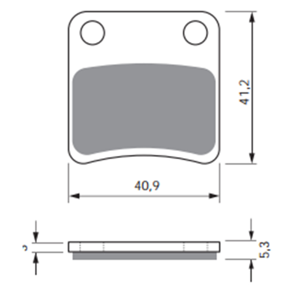 Pastilha de Freio Traseira Goldfren para BMW C600 12/-Honda FJS/SWT400/600 CTX700 14/- NC700 12/-
