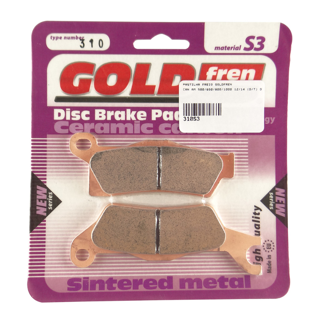 Pastilha de Freio Dianteira ou Traseira Goldfren para Can Am 500/650/800/1000 12/14