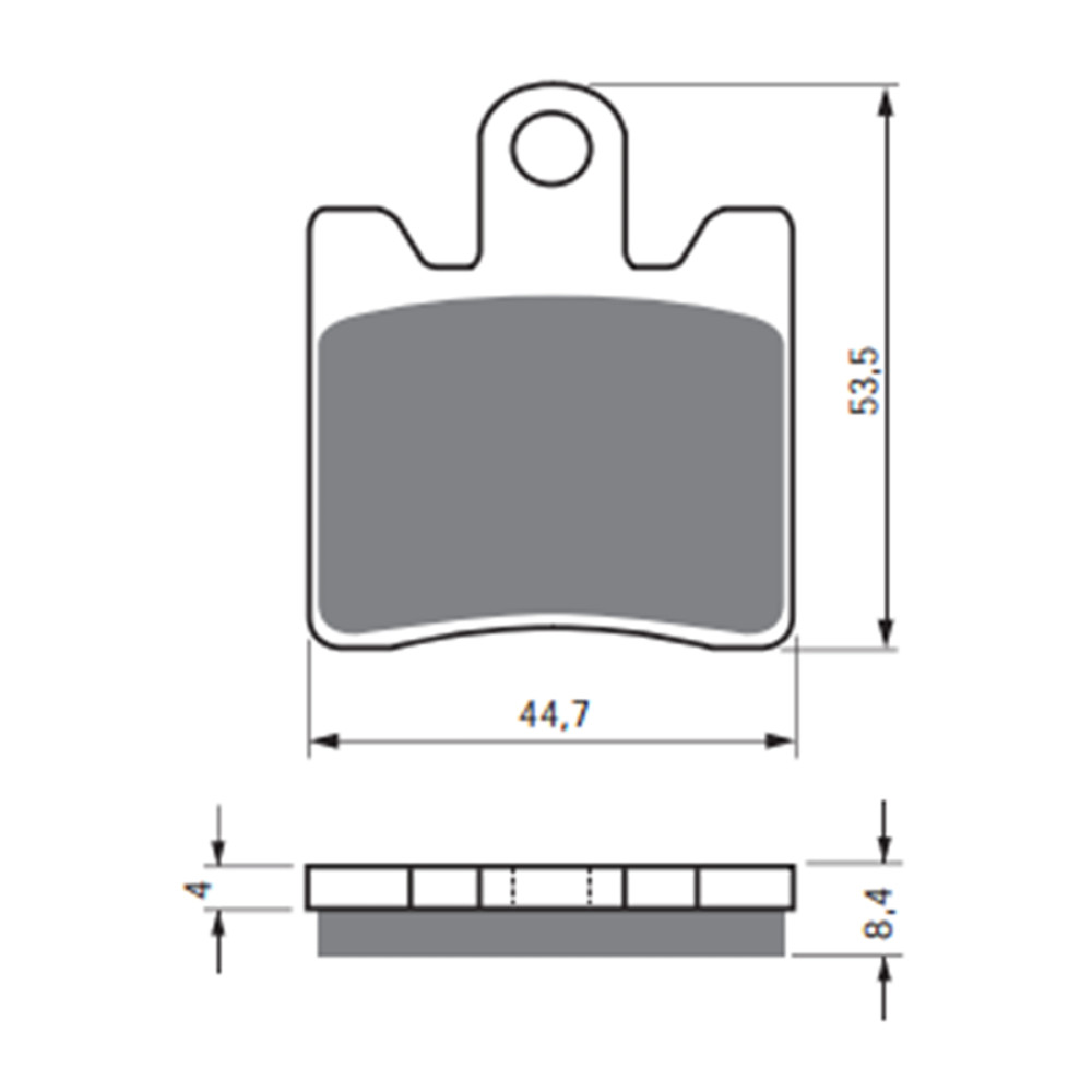 Pastilha de Freio Dianteira Goldfren para Triumph 1215 Trophy 12/- Yamaha FJR1300 06/- XVS1900 13/-
