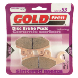 Pastilha de Freio Dianteira ou Traseira Goldfren para Honda CB300 R10 10/- XL125 Varadeiro 01/11 AJS/KYMCO/MZ Yamaha YBR250 07/11 Fazer 06/08
