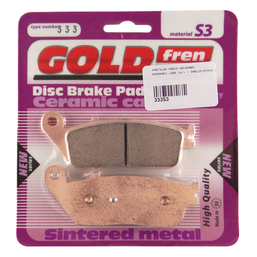 Pastilha de Freio Traseira Goldfren para Kawasaki J300 14/- Daelim/KYMCO