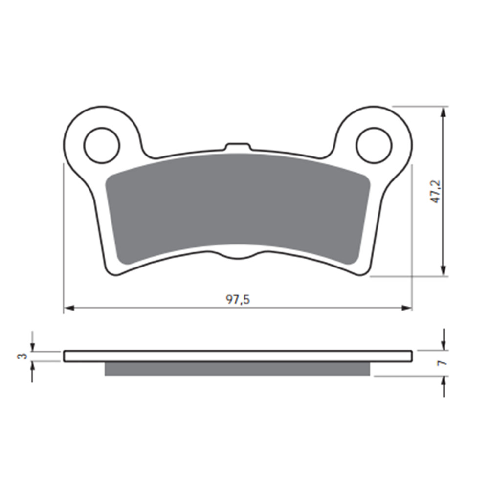Pastilha de Freio Traseira Goldfren Harley Davidson Tri Glide Ultra Classic Trike 09/13 Street Glide Trike 10/11