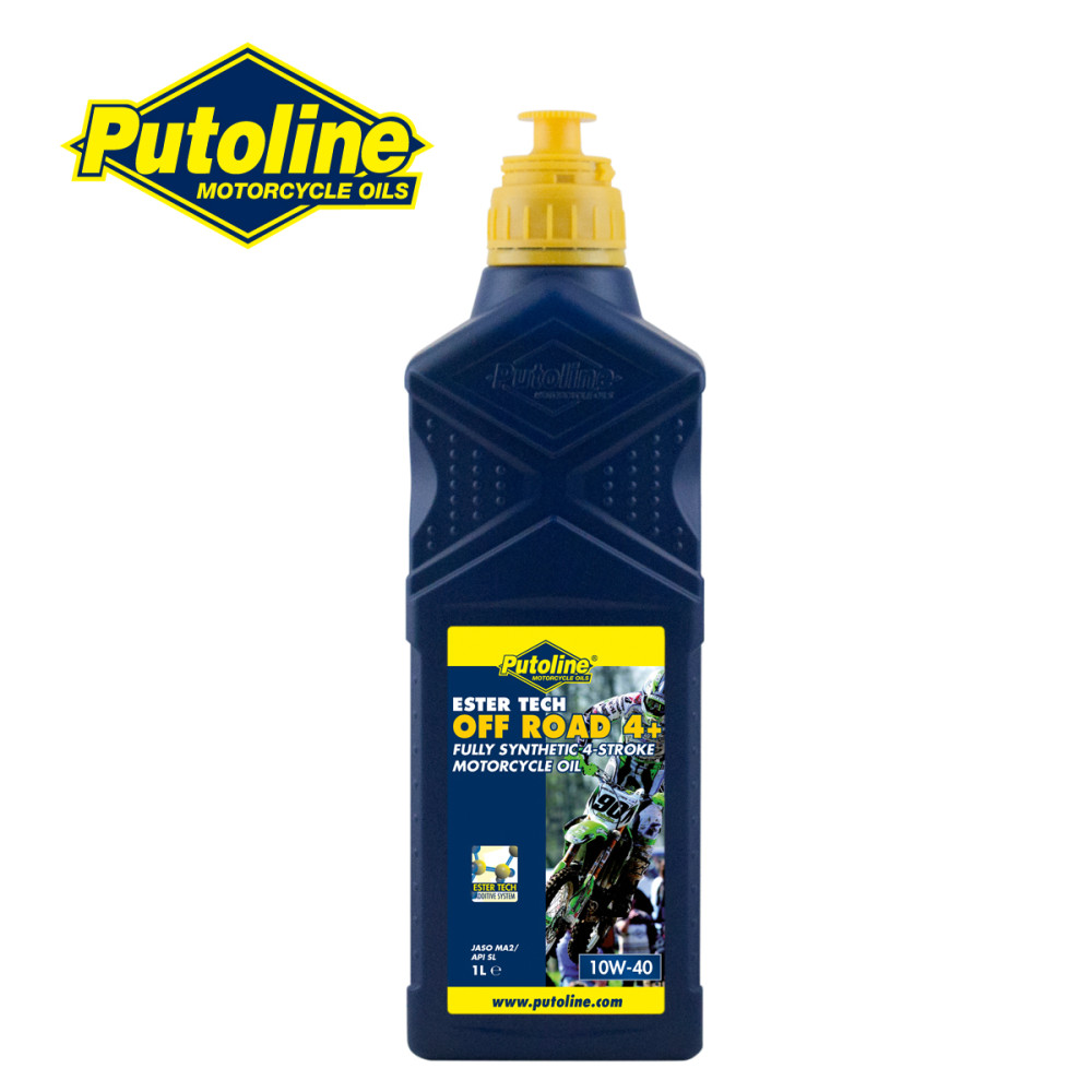 Óleo Putoline Off Road 4+ Ester Tech 10w40 100% Sintético para Motor 4T 1 Litro