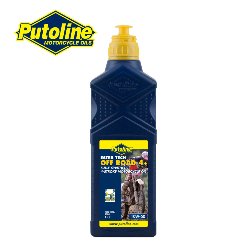 Óleo Putoline Off Road 4+ Ester Tech 10w50 100% Sintético para Motor 4T 1 Litro