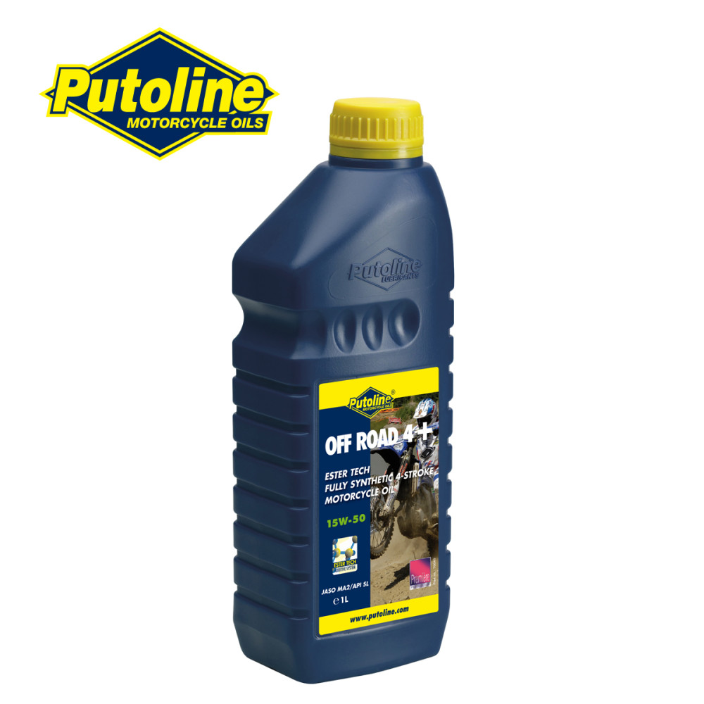 Óleo Putoline Off Road 4+ Ester Tech 15w50 100% Sintético para Motor 4T 1 Litro