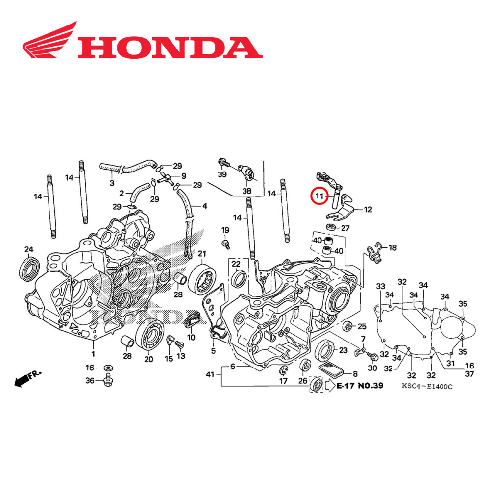 Alavanca de Acionamento da Embreagem Original Honda para CRF250X 06/17