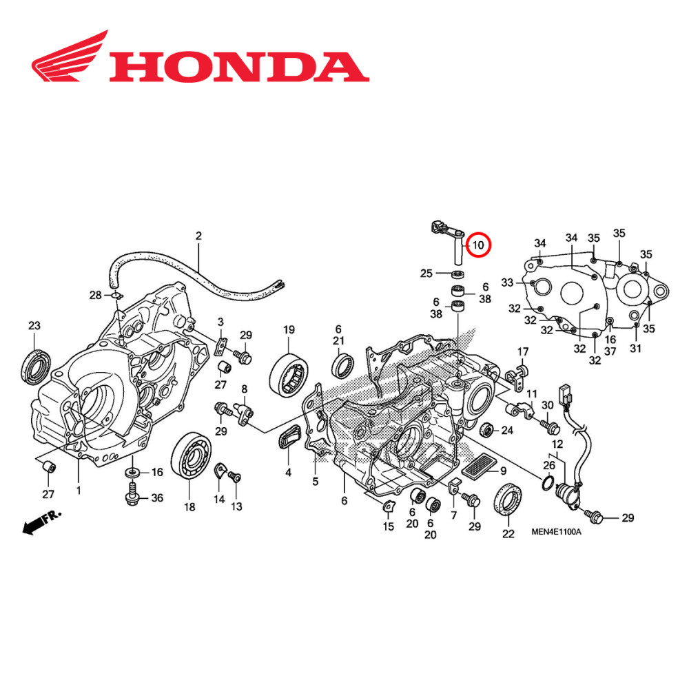 Alavanca de Acionamento da Embreagem Original Honda para CRF450R 09/10