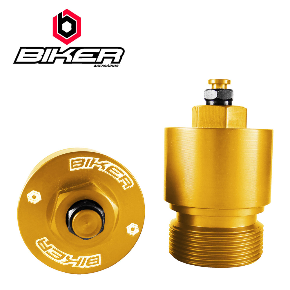 Alongador de Suspensão Biker com Válvula de Ar para Honda Tornado Dourado