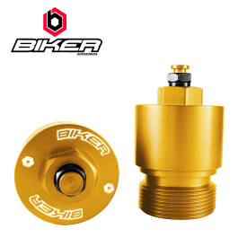 Alongador de Suspensão Biker com Válvula de Ar para Honda Tornado Dourado