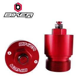 Alongador de Suspensão Biker com Válvula de Ar para Honda CRF230 Vermelho