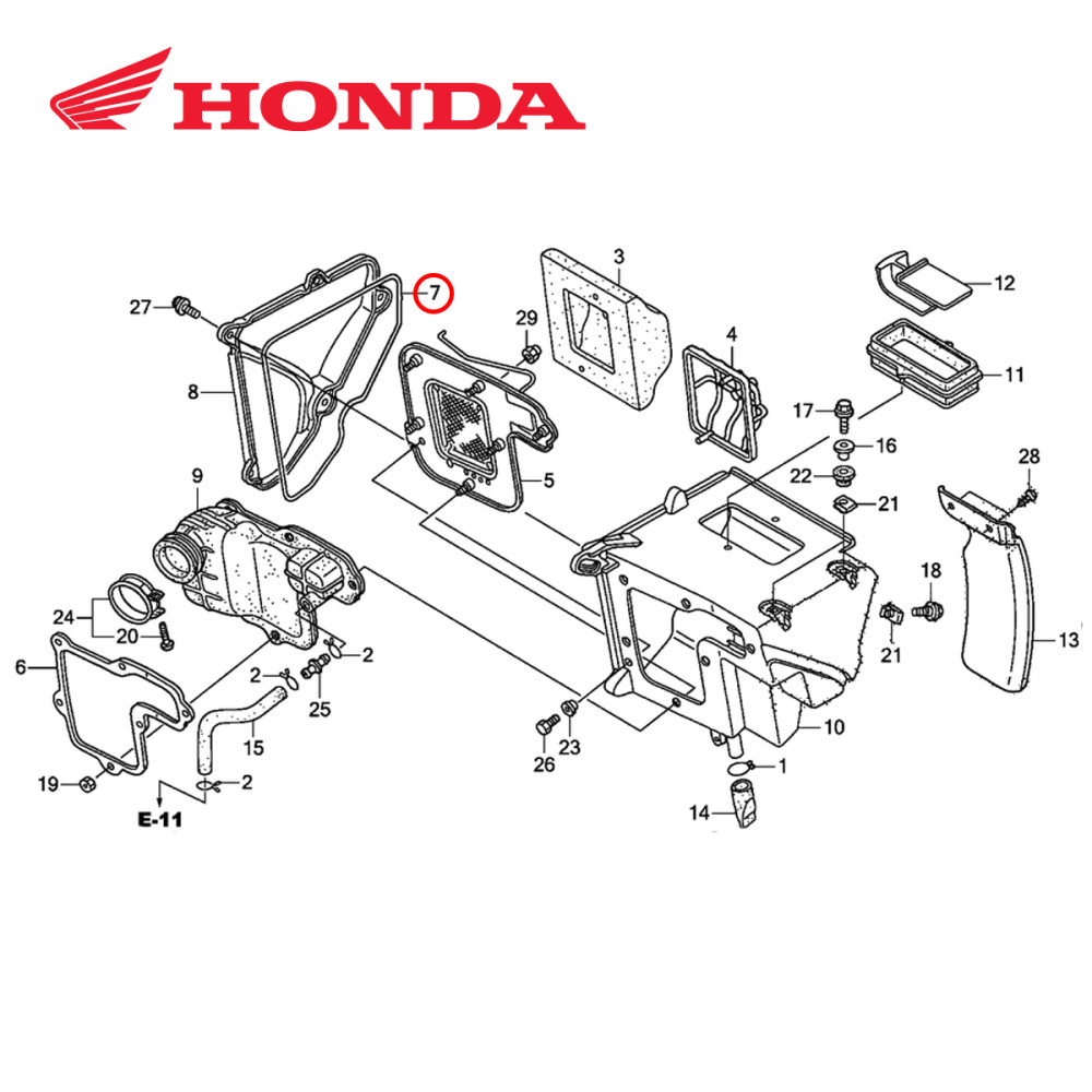 Anel da Tampa do Filtro Original Honda para CRF 150/CRF 230
