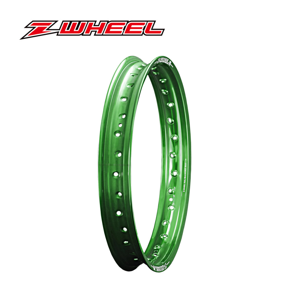 Aro Traseiro Z-Wheel R50 com 36 Furos 19X2.15 para KTM SX/SX-F YZ250 YZF400/426/450 KXF450 RMZ450-Verde