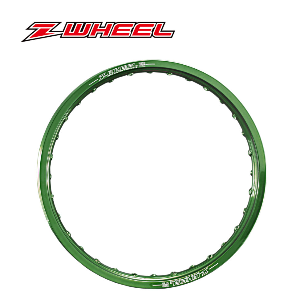 Aro Traseiro Z-Wheel R50 com 36 Furos 19X2.15 para KTM SX/SX-F YZ250 YZF400/426/450 KXF450 RMZ450-Verde