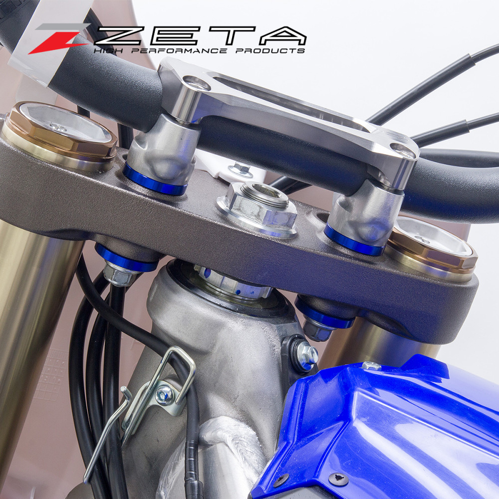 Arruela Espaçadora de Mesa Zeta para Yamaha YZF250 14/19 YZ250FX 15/19 YZF450 14/18 WRF250 15/- (Kit 4 Peças)