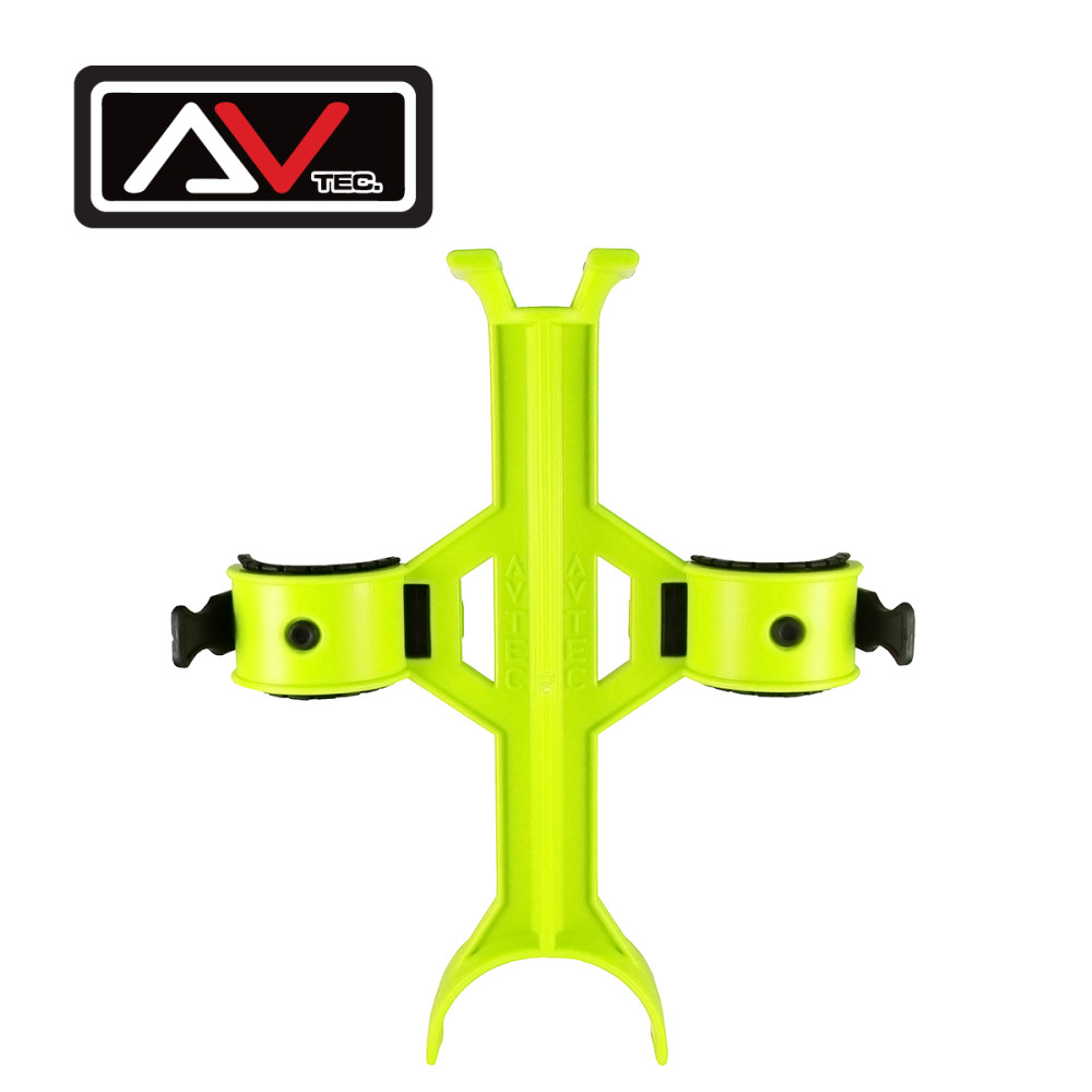 Bloqueador de Suspensão Avtec Universal com Abraçadeiras de Borracha-Amarelo Fluor