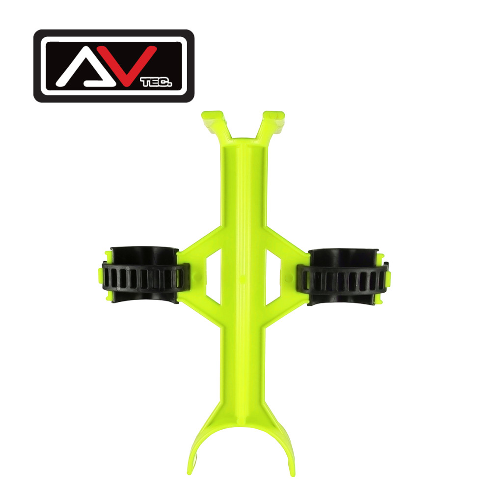 Bloqueador de Suspensão Avtec Universal com Abraçadeiras de Borracha-Amarelo Fluor