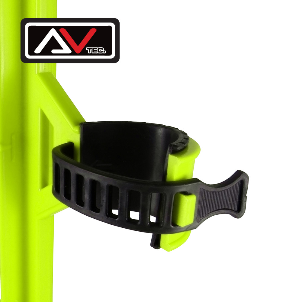 Bloqueador de Suspensão Avtec Universal com Abraçadeiras de Borracha-Amarelo Fluor