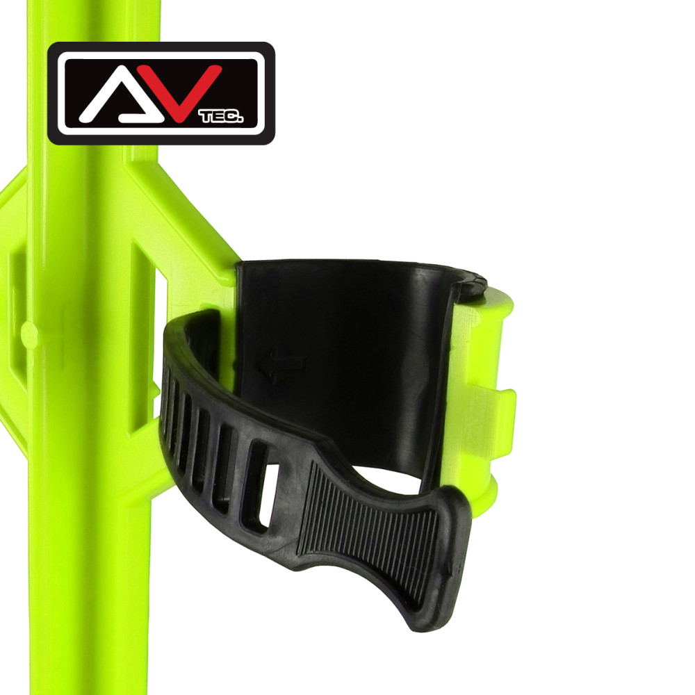 Bloqueador de Suspensão Avtec Universal com Abraçadeiras de Borracha-Amarelo Fluor