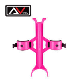Bloqueador de Suspensão Avtec Universal com Abraçadeiras de Borracha-Rosa Fluor