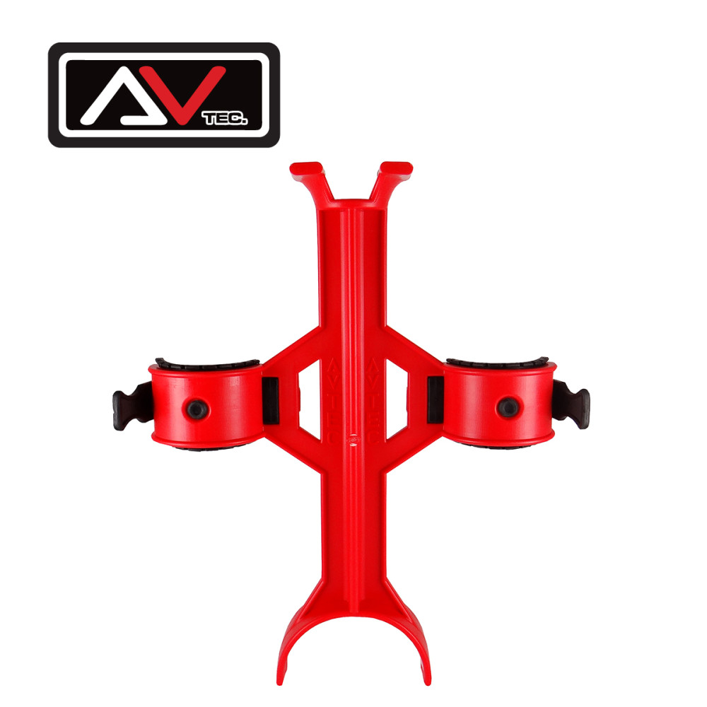 Bloqueador de Suspensão Avtec Universal com Abraçadeiras de Borracha-Vermelho