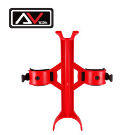 Bloqueador de Suspensão Avtec Universal com Abraçadeiras de Borracha-Vermelho