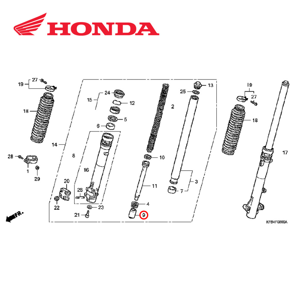 Bucha Limitador Óleo Suspensão Original Honda CRF 230 