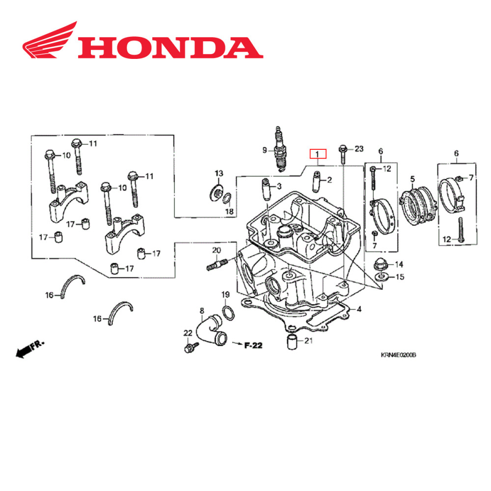 Cabeçote Original Honda para Honda CRF250 04/07
