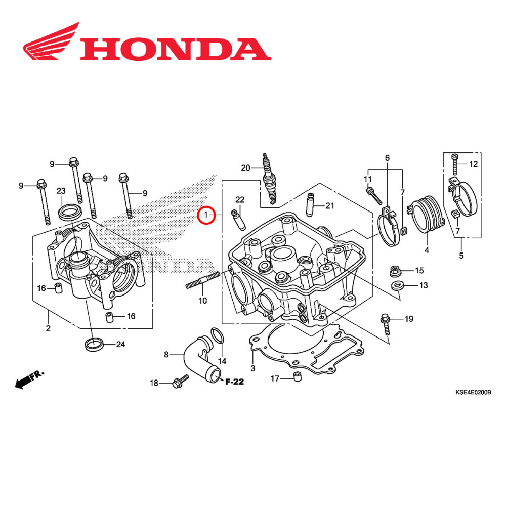Cabeçote Original Honda para CRF150 07/09