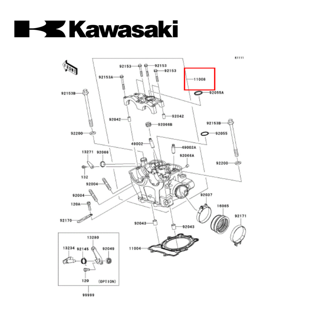 Cabeçote Original Kawasaki para KXF250 09/10 
