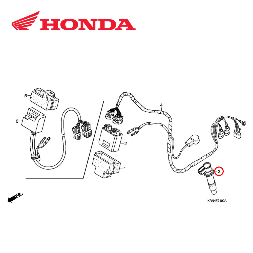 Cachimbo de Vela Original Honda para CRF250 04/09 CRFX250 04/17