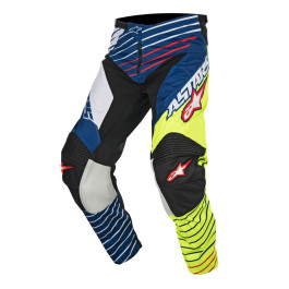 Calça Alpinestars Racer Braap 2017-Amarela/Branca/Azul-42