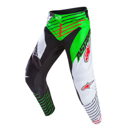 Calça Alpinestars Racer Braap 2017-Preta/Branca/Verde-42