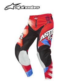 Calça Alpinestars Racer Braap 2015-Vermelha/Branca/Azul-42