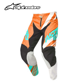Calça Alpinestars Racer Supermatic 2015-Laranja/Branca/Verde-44